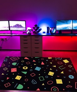 Stylish Arcade Pattern Customizable Rug for Living Room