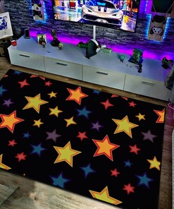 Stylish Geometric Star Arcade Pattern Area Rug