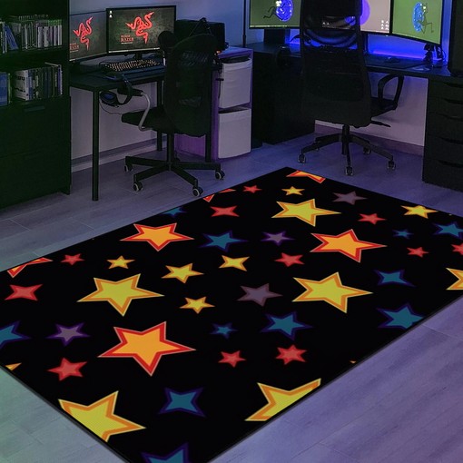 Stylish Geometric Star Arcade Pattern Area Rug