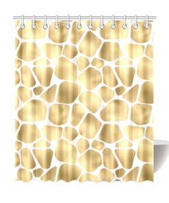 Stylish Giraffe Animal Print Shower Curtain for Bathroom Decor