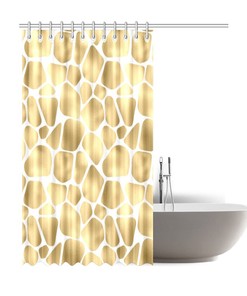 Stylish Giraffe Animal Print Shower Curtain for Bathroom Decor