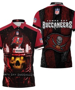 Tampa Bay Buccaneers 2021 Super Bowl Champions Yellow Skull 3D Polo Shirt: Gift for Fans