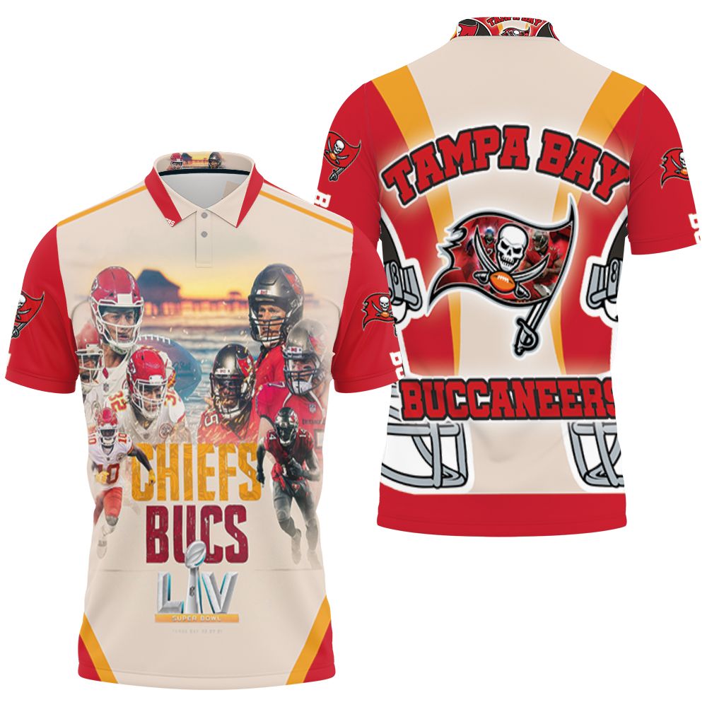 Tampa Bay Buccaneers 2021 Super Bowl Champs 3D All Over Print Polo Shirt - Gift for Fans