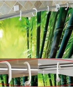 Texas Flag Wood Board Shower Curtain for Bathroom Decor