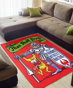 Thou Shall Drag in Style with Rat Fink Rug for Garage Decor