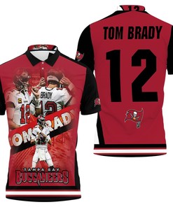 Tom Brady #12 Legend Tampa Bay Buccanners for Fan 3D All Over Print Polo Shirt Gift for Fans