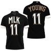 Trae Young 11 MLK NBA Black Jersey Inspired Style Polo Shirt for Fans of Atlanta Hawks
