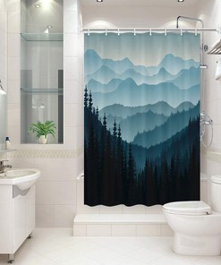 Tree Forests Small Shower Curtain - Home Decor Bathroom Curtain