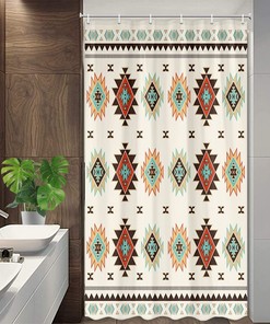 Tribal Aztec Small Shower Curtain - Home Decor Bathroom Curtain