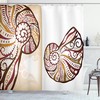 Tropical Beach & Seashells Ocean Shower Curtain Print for a Modern Bathroom