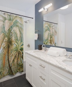 Tropical Tree Shower Curtain - Jungle Style for Your Bathroom