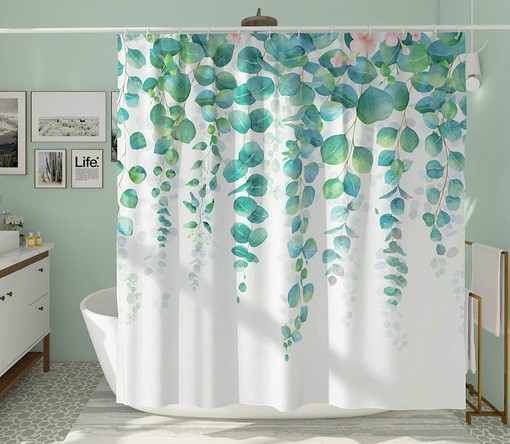 Tropical Wisteria Flower Shower Curtain for Home Decor