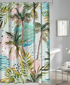 Tropical Wisteria Flower Shower Curtain for Home Decor