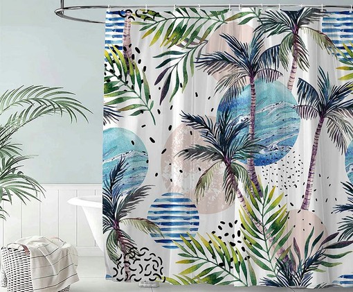 Tropical Wisteria Flower Shower Curtain for Home Decor