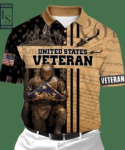 US Veteran Honor the Fallen Unisex Beige Polo Shirt - Show Your Love for Our Heroes