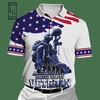 US Veteran Honor the Fallen Unisex White Polo Shirt - Celebrate Our Heroes with Pride