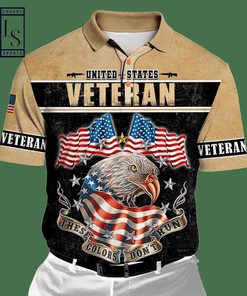 US Veteran These Colors Don't Run Polo Shirt - Show Your Respect for Our Veterans