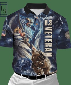 US Veteran Zeus and The Solider Polo Shirt - Honor Our Veterans with Style