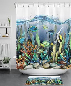 Under The Sea Shower Curtain: Tropical Fish for Your Bathroom
