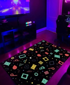 Unique Arcade Pattern Personalized Rug for Bedroom