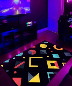 Unique Geometric Arcade Pattern Customizable Area Rug