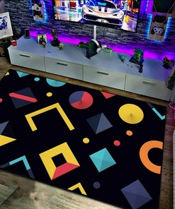 Unique Geometric Arcade Pattern Customizable Area Rug