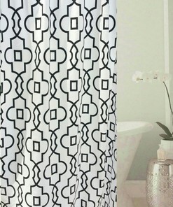 Variety Shower Curtain - Bordeaux Twilight Midnight Sails Midnight Paisley Fresco Tuxedo Stardust Geometric Lattice