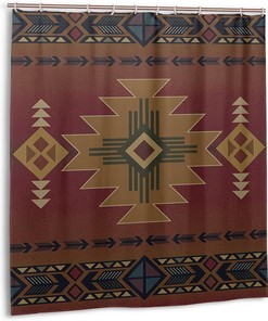 Vintage Navajo Nation Native Americans Pattern Shower Curtain