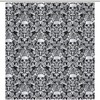 Vintage Skull Bathroom Shower Curtain for Unique Bathroom Decor