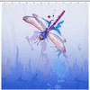Watercolor Dragonfly Shower Curtain - Purple Bathroom Decor, Home Bath Decor