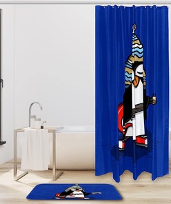 Waterproof Penguin Bathroom Curtain for Your Bathroom Decoration