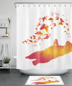 Wild Animal Farmhouse Shower Curtain - Rustic Bathroom Accessories