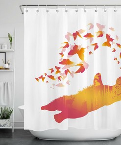 Wild Animal Farmhouse Shower Curtain - Rustic Bathroom Accessories