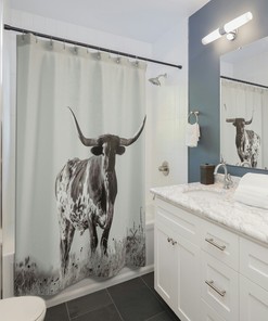 Willie Shower Curtain for Bathroom Decor