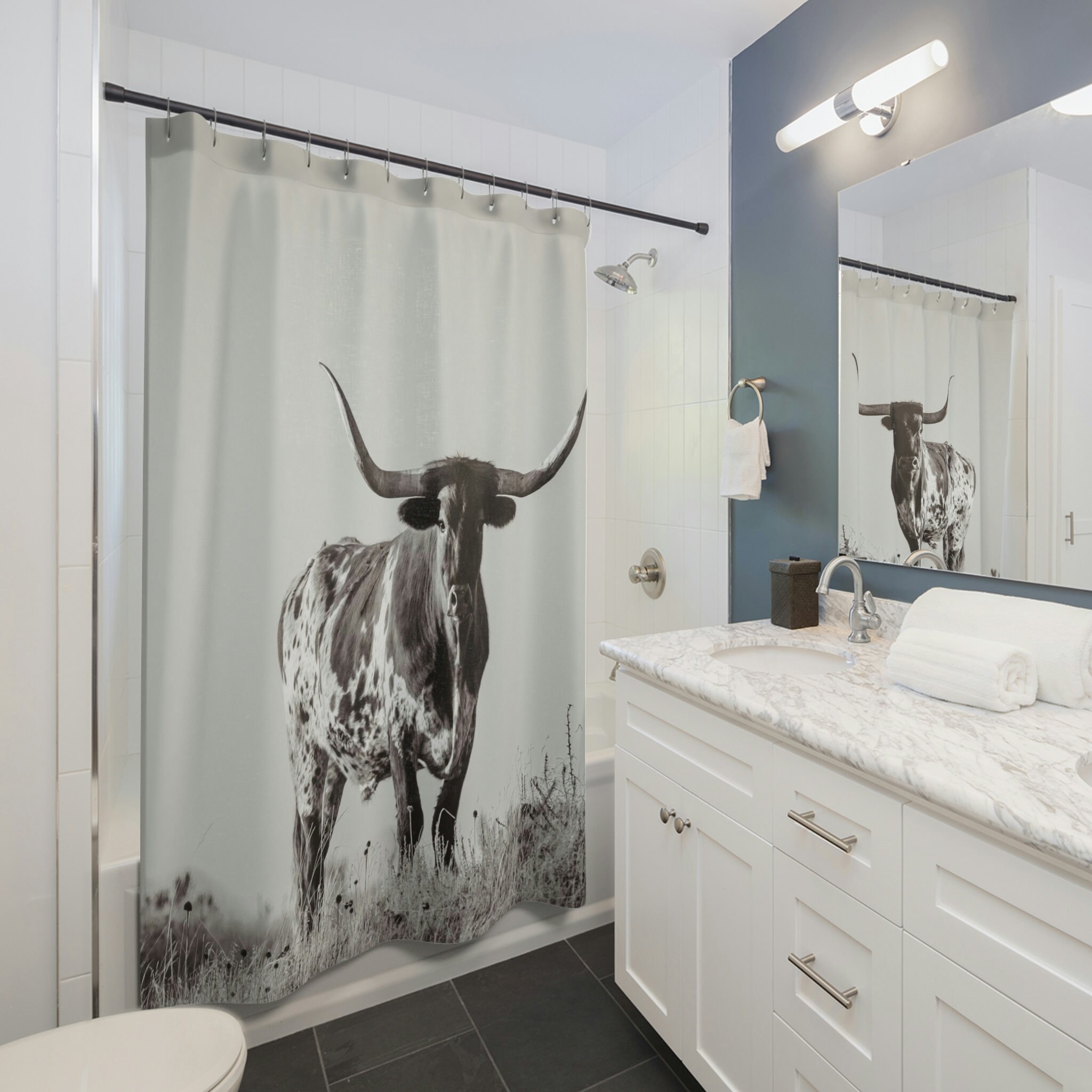 Willie Shower Curtain for Bathroom Decor