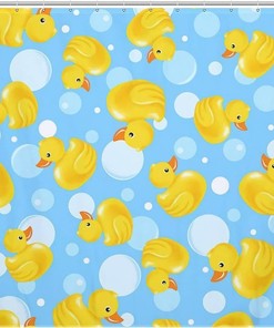Yellow Duck Shower Curtain for Home Bathroom Decor