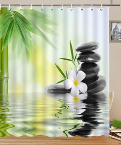 Zen Garden Shower Curtain for Bathroom Decor