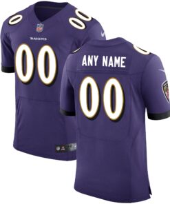 Baltimore Ravens Nike Speed Machine Custom Elite Jersey - Purple