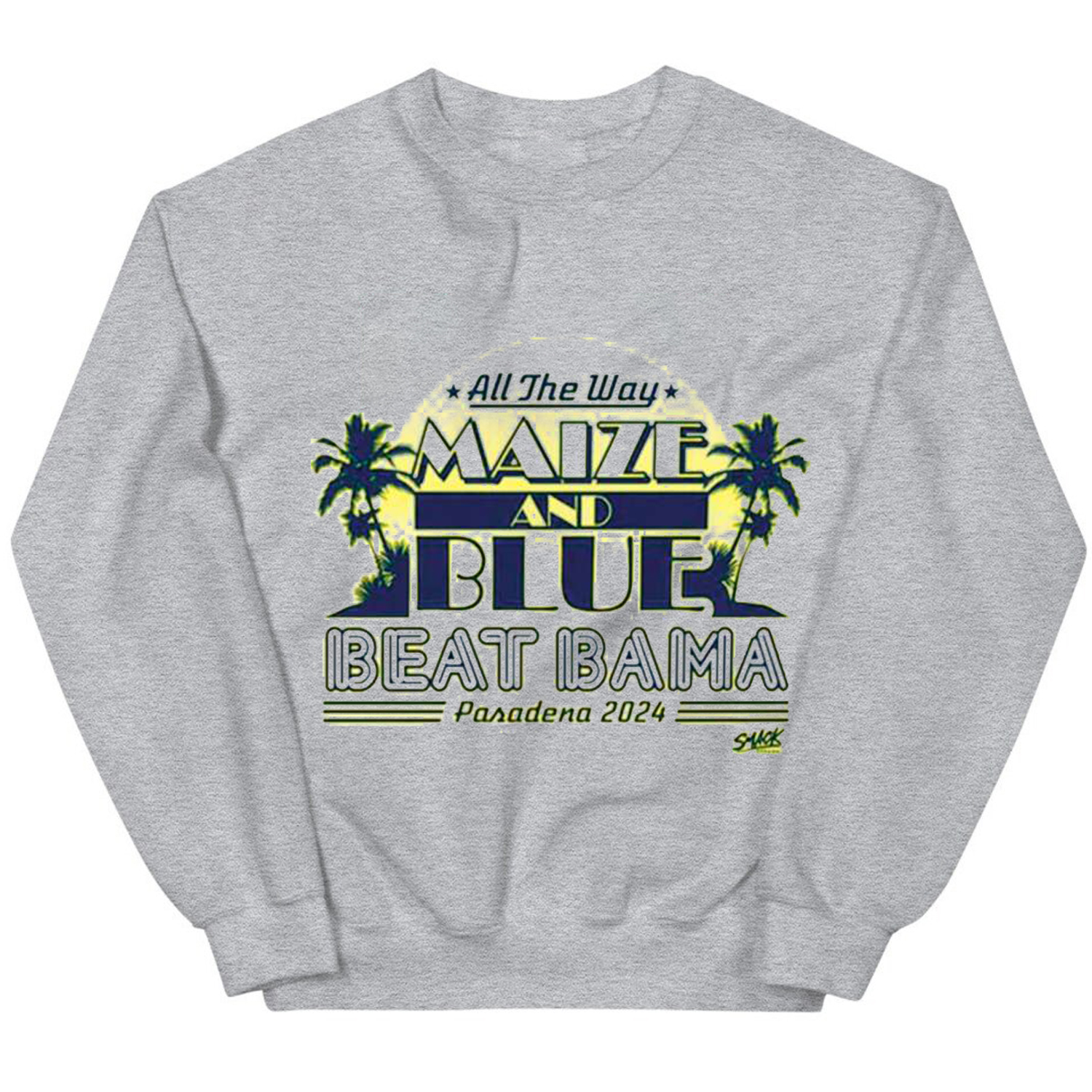 Beat Bama! All the Way Maize and Blue T-Shirt, Sweatshirt, Hoodie for Fans