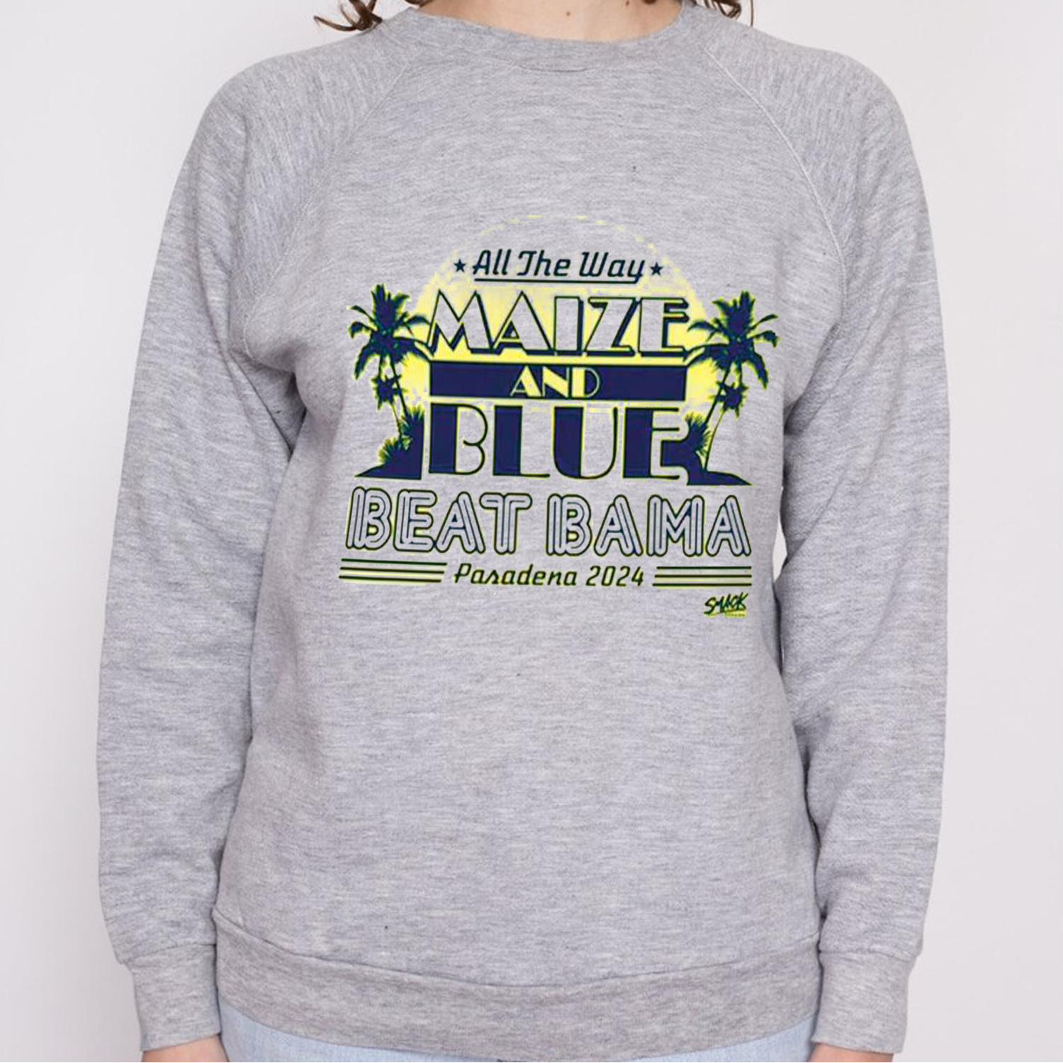 Beat Bama! All the Way Maize and Blue T-Shirt, Sweatshirt, Hoodie for Fans