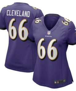 Ben Cleveland Baltimore Ravens Nike Women's Game Jersey - Purple