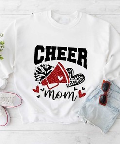 Cheer Mom Sweatshirt Custom Cheer Mom Sweater Glitter Cheer Mom Shirt Custom Cheer Mom Sweatshirt