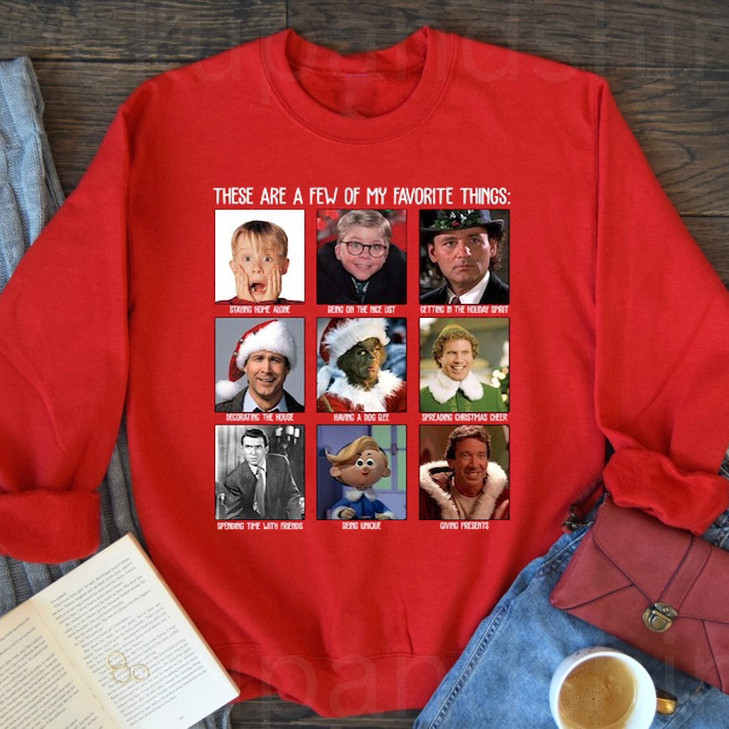 Christmas Movies Characters Shirt, Christmas T-shirt, Vintage Movie Sweater, Winter Hoodie, Christmas Trip,Christmas Movie Sweatshirt