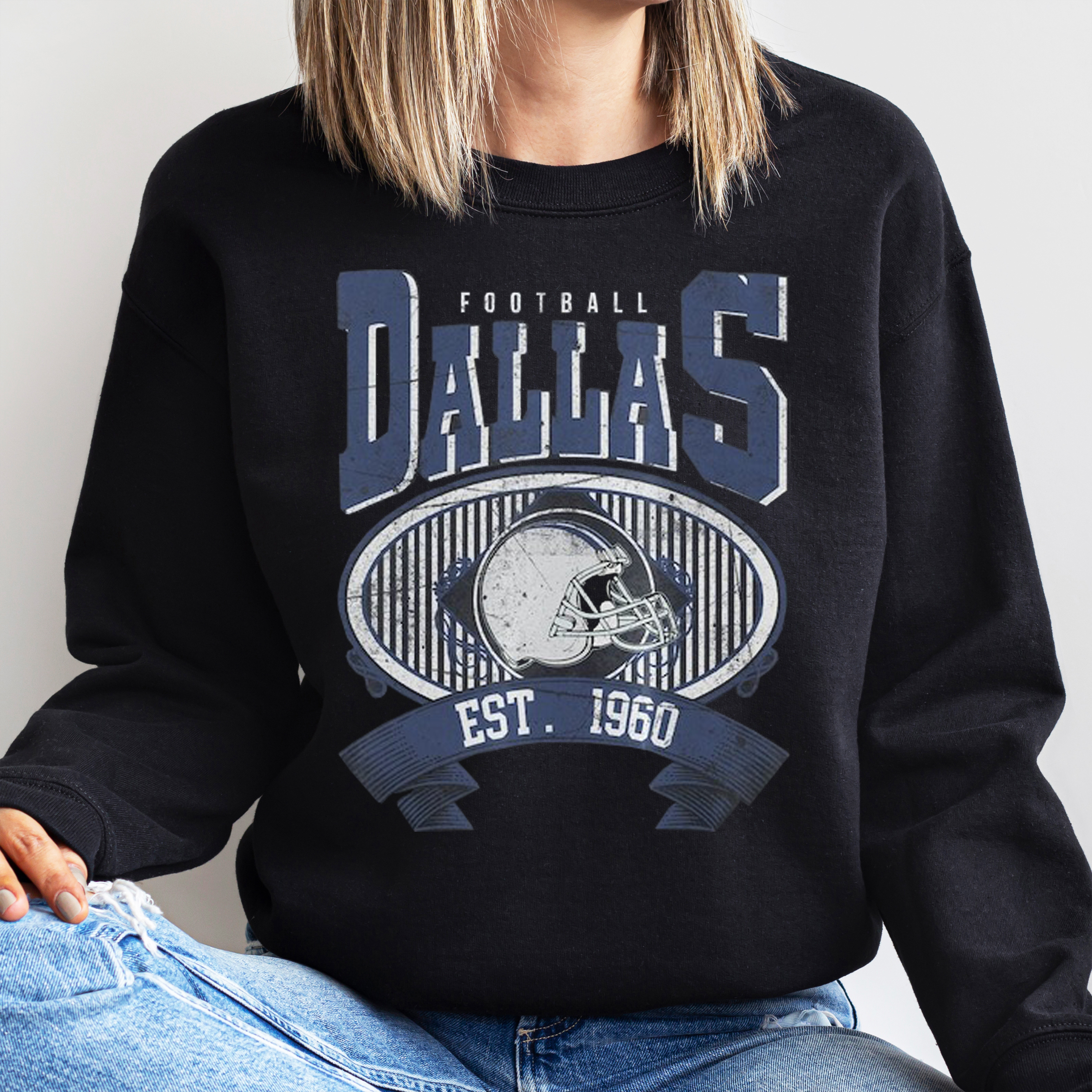 Dallas Football Vintage Style Sweatshirt,Dallas Football Shirt,Cowboy Sweatshirt,Dallas Shirt,Football Shirt,Dallas Fans F121