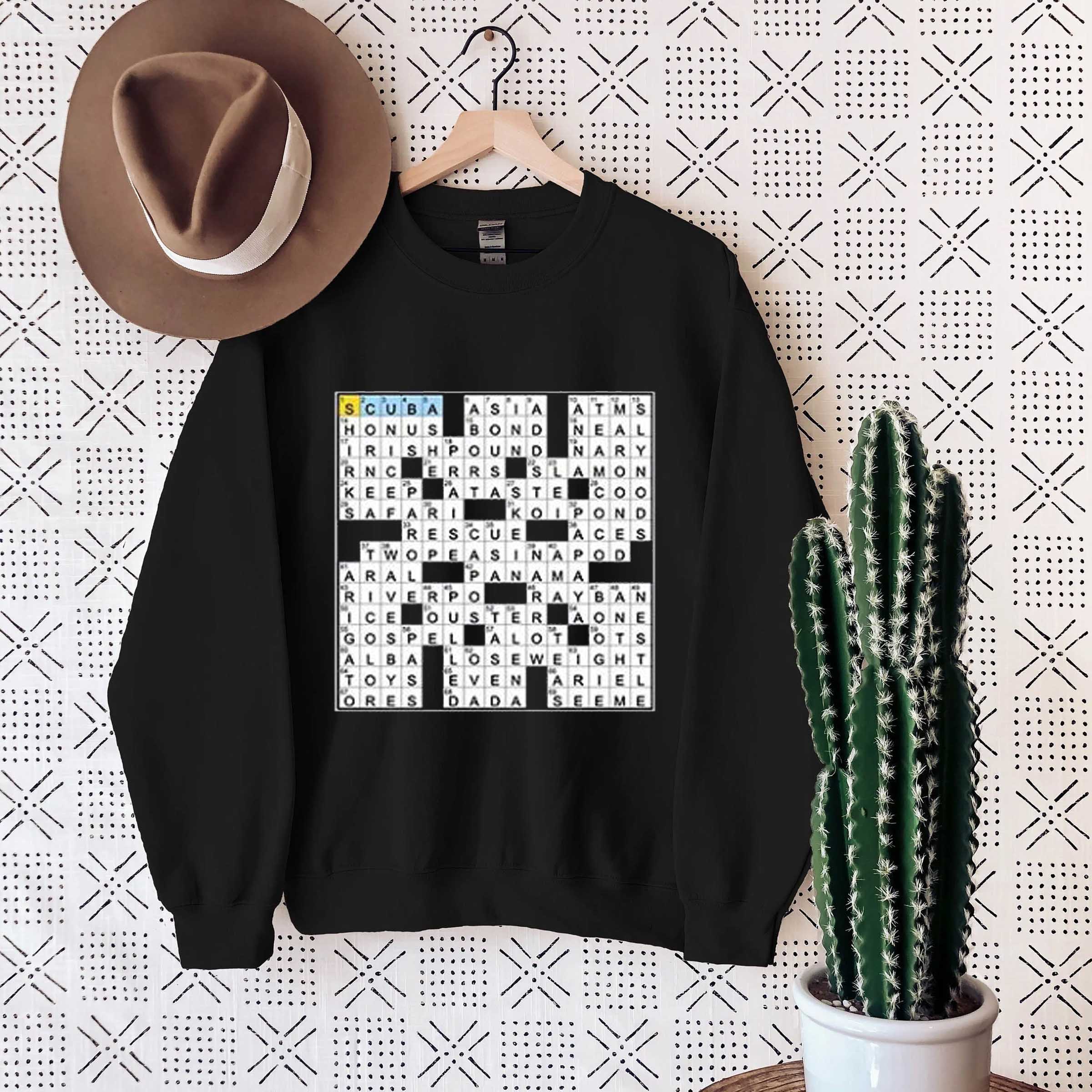 Dictionary Listings Crossword Clue Unisex Shirt Sweatshirt Hoodie