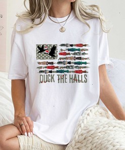 Duck the Halls Christmas Sweatshirt, Christmas Duck Hunting Sweater, Christmas Hunting Sweatshirt, Mallard Duck Hoodie, Duck Hunting Gifts