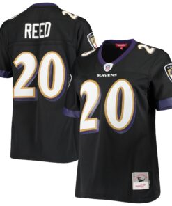 Ed Reed Baltimore Ravens Mitchell & Ness Women's Legacy Replica Team Jersey - Black