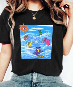 Grateful dead 1990 snowboarding bears primarily dead winter T-Shirt, Sweatshirt, Hoodie