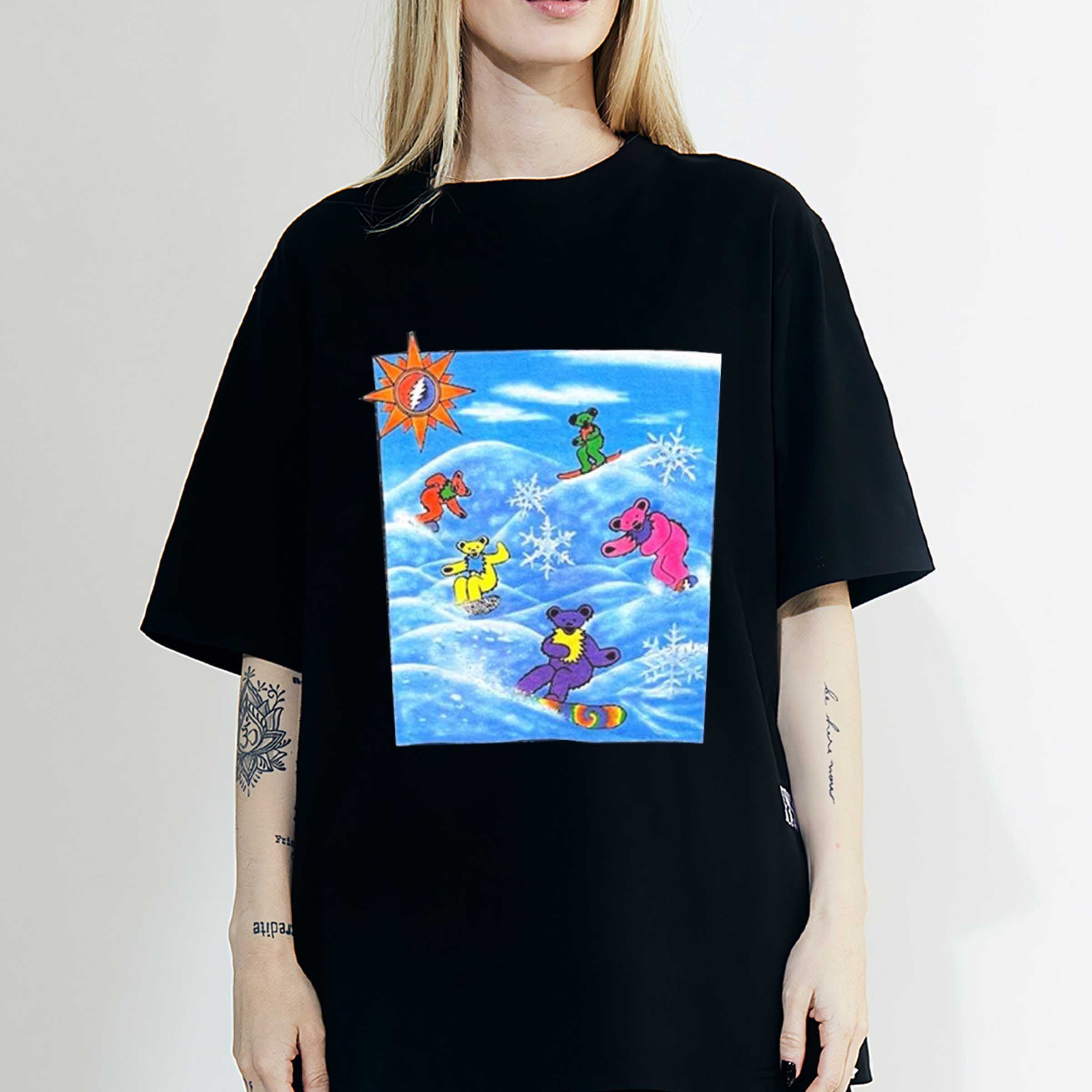 Grateful dead 1990 snowboarding bears primarily dead winter T-Shirt, Sweatshirt, Hoodie