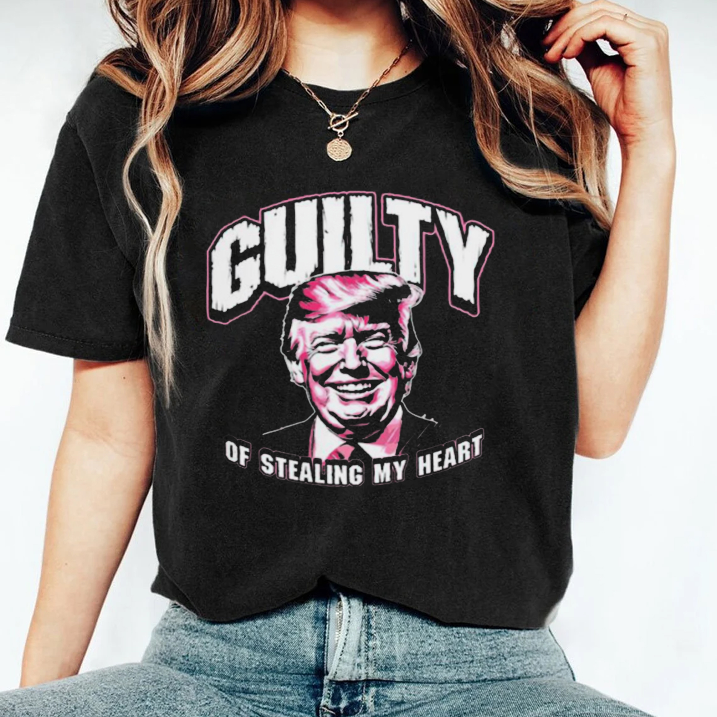 Guilty of Stealing My Heart Trump President Shirt, Sweatshirt
